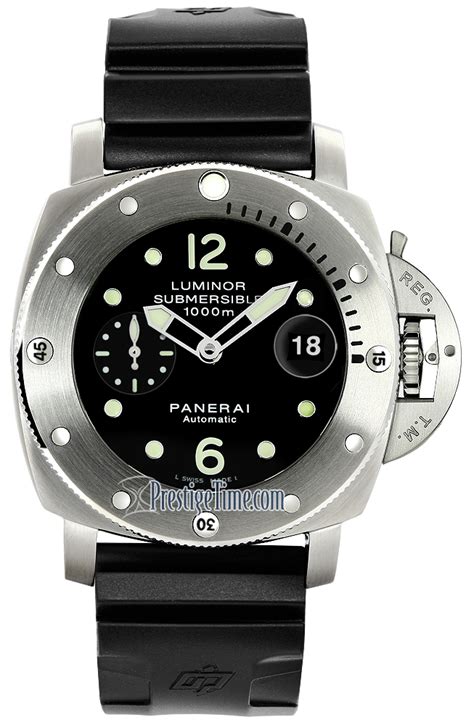 panerai submersible 1000m|panerai submersible models.